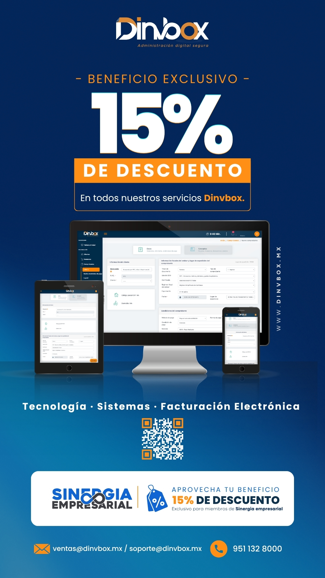 15% de Descuento a Miembros Sinergia Empresarial